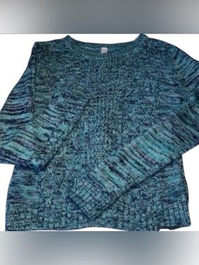 PS Brand Girls Size 14 Dark Teal Long Sleeve Sweater with add on scarf